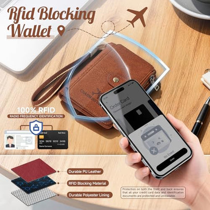 Likesing RFID Blocking Passport Holder, Leather Travel Wallet Womens(Grey) | RFID Passport Wallet with 13 Card Holders ＆ 2 SIM Slots, Passport Book Cover Photo ＆ Zippered Coins Pocket and Cash Holder - color: Grey