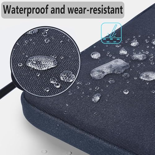 Hseok Laptop Shoulder Bag 13-14 inch Shockproof Water-Resistant HandBag with Small Case Compatible with MacBook Pro/Neo 14" M5/M4/M3/M2/M1, Mac Air/Pro 13.3", XPS 13/14, Most 13"-14" PC,Blue - color: Blue, size: 13"-14"