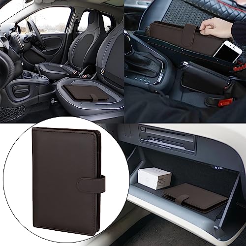 Storite Car Document Holder Owner Manual (Dark Brown)