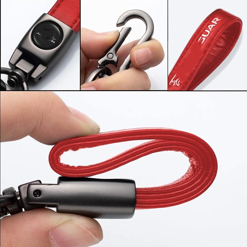 Metal Car key Ring, Metal Car key Chain Replacement Parts, Car key Chain Key Chain Accessories for Men And Women - color: Jb_red