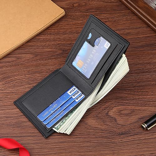 Slim Wallet for Men with Money Clip, Minimalist Wallet with Zipper, Bifold Mens Wallets with Credit Card Holder, PU Leather Men's Wallet with Coin Purse, Carteras Para Hombres (Black 6) - color: Black 6