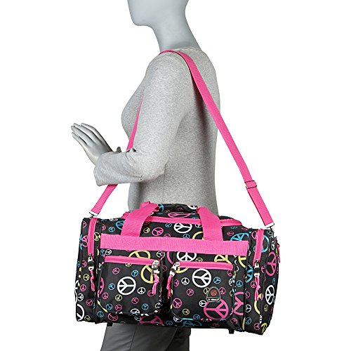 Rockland Duffel Bag, Black, 18.5 in X 10.5 in X 8.5 in - color: Black, size: 19"