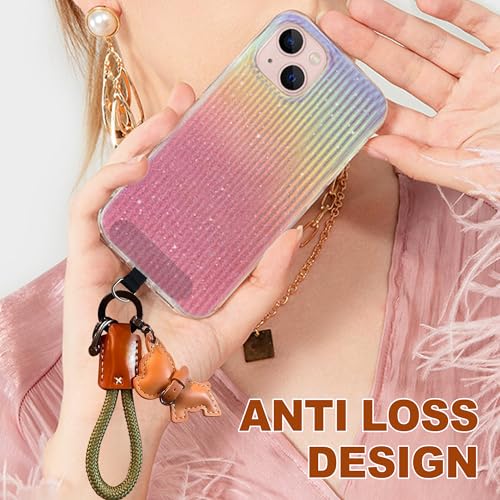 Handmade Phone Strap Leather Wristlet Keychain Heavy Duty, Puppy Car Keychain wristlet Accessories Leather Keychain for Car Key Fob and CellPhone Key Lanyard Stylish Wristlet Keychains for Women&Men