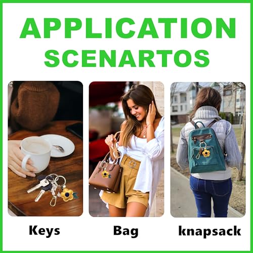 Retro Leather Fruit Leaf Keychain,Bag Charm,Key Organizer for Women - color: Yellow