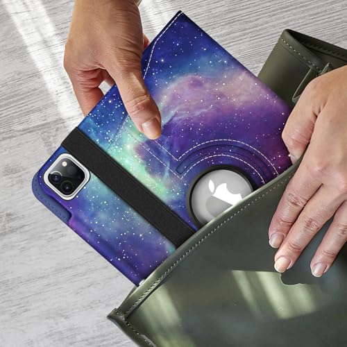 Fintie Rotating Case for iPad Pro 11-inch (4th/3rd/2nd/1st Generation) | 360° Swivel Stand, Portrait & Landscape Viewing, Shockproof Protective Cover, Pencil Holder, Auto Wake/Sleep, Galaxy - color: Galaxy