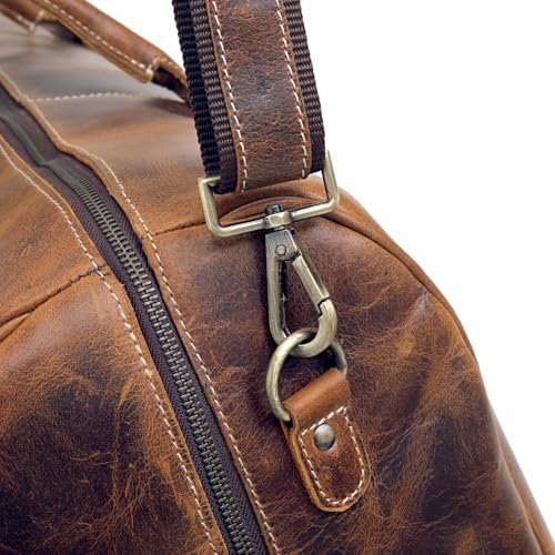 Leather Travel Duffel Bags for Men and Women Full Grain Leather Overnight Weekend Leather Bags Sports Gym Duffle