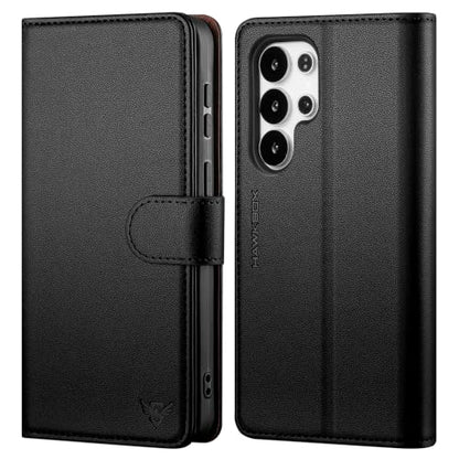 Compatible with Samsung Galaxy S22 Ultra Case Wallet with Card Holder [4 Card Slot] Women Men,RFID Blocking PU Leather Case Flip Shockproof Protector Cover Credit Card Slot Kickstand,Black - color: Black, size: Samsung Galaxy S22 Ultra - 6.8"