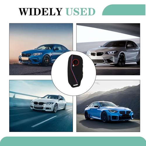 2PCS Silicone Key Fob Cover, Protective Case Compatible with 2023 2024 2025 2026 X5 X3 X1 X7 Series, Automotive Key Protector for Car Owners (Black) - color: Black