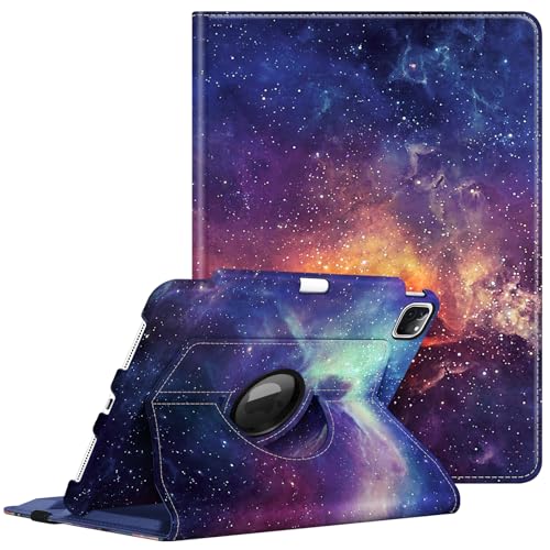 Fintie Rotating Case for iPad Pro 11-inch (4th/3rd/2nd/1st Generation) | 360° Swivel Stand, Portrait & Landscape Viewing, Shockproof Protective Cover, Pencil Holder, Auto Wake/Sleep, Galaxy - color: Galaxy