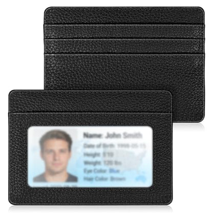 FINTIE Slim Minimalist Front Pocket Wallet RFID Blocking Credit Card Holder - color: Black