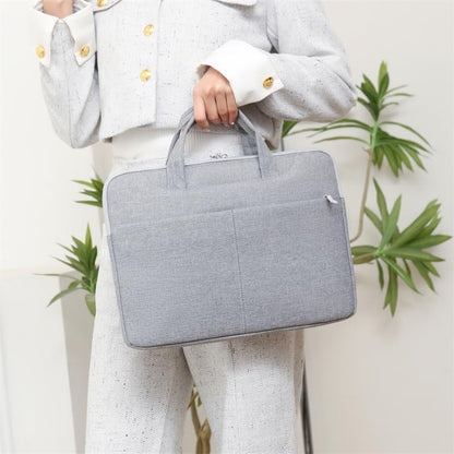 Laptop Bag Shockproof Protective Laptop Case Lightweight Computer Sleeve | Laptop Carrying Case with Front Pocket 12in 13.3in 14in 15in 15.6in 16.1in Computer Bag Waterproof for Men Women - color: Gray, size: 15in