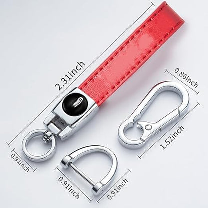 Metal Car key Ring, Metal Car key Chain Replacement Parts, Car key Chain Key Chain Accessories for Men And Women - color: LK_Red