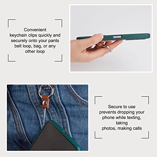 GORGECRAFT 2PCS Keyring with Strap Short Lanyard Black Cell Phone Finger Ring Phone Charms Grip Holders - color: Mixed Color