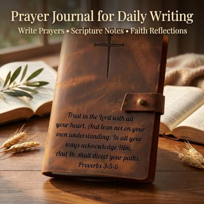 Personalized Leather Journal – Custom Engraved Refillable A5 Notebook