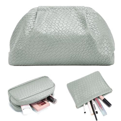BOYATU Travel Makeup Bags Organizer: Evening Bride Make up Bag, Green - color: 05-Light Mint Green