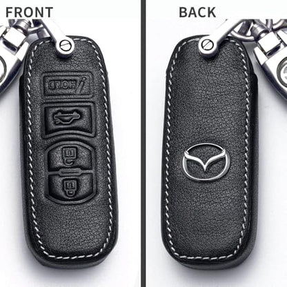 Car Key Fob Case, for Mazda 3 6 8 Miata MX-5 CX-3 CX-5 CX-7 CX-9 4 buttons car key Series Car Key Fob Case Cover Accessories (4 Button),Style B: Black - color: Style B: Black