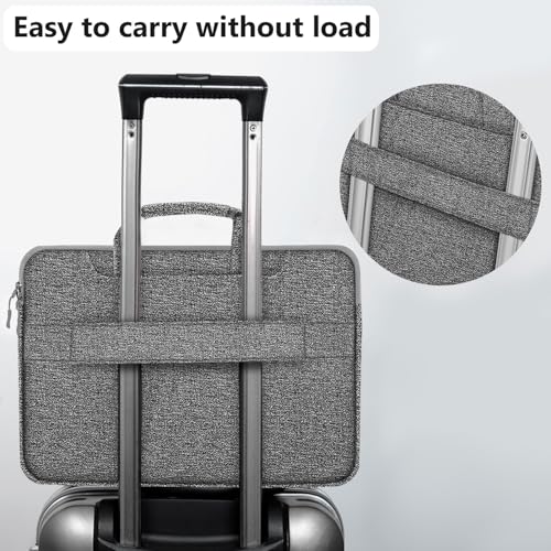 Hseok Laptop Shoulder Bag 13-14 inch Shockproof Water-Resistant HandBag with Small Case Compatible with MacBook Pro/Neo 14" M5/M4/M3/M2/M1, Mac Air/Pro 13.3", XPS 13/14, Most 13"-14" PC,Dark gray - color: Dark Gray, size: 13"-14"