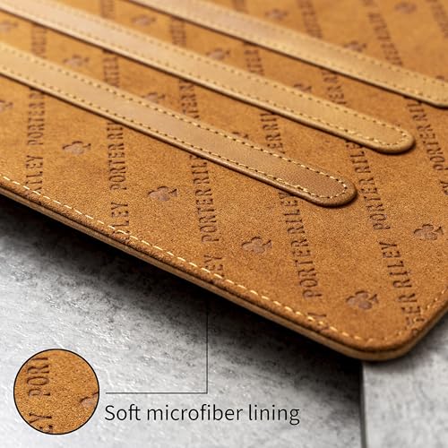 Porter Riley - Leather Case Compatible with iPad Air 13" M4 (2026), M3 (2025) & M2 (2024). Premium Genuine Leather Stand/Cover/Flip Case (Tan) - color: Tan, size: iPad Air 13" (2025/2024)