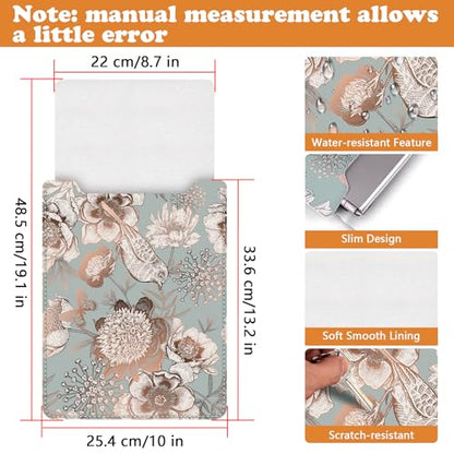 BVYA 12-13.3" Laptop Sleeve, PU Leather Laptop Case Compatible with MacBook Air 13 2018-2022 (M2 A2681 M1 A2337), Compatible with MacBook Pro 13 2016-2022 (M2 A2686 M1 A2338 A2251 A2289 A2159) - color: Pattern002, size: For 12-13.3 inches