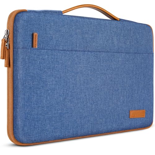 DOMISO 360° Protective Laptop Sleeve Laptop Case 15.6 inch | Compatible with HP Pavilion/Envy x360,Dell,ASUS VivoBook/ZenBook,HP Lenovo Samsung MSI Acer Notebook Computer Case,Blue - color: Blue, size: 15.6"
