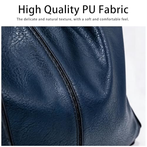 Auralith Purses for Women, 3-in-1 Hobo Crossbody Shoulder Handbags Bags | PU leather hobo purses set large capacity lightweight daily travel work - color: 2pcs-blue