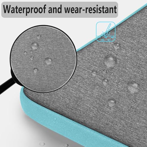 Hseok Laptop Shoulder Bag 13-14 inch Shockproof Water-Resistant HandBag with Small Case Compatible with MacBook Pro/Neo 14" M5/M4/M3/M2/M1, Mac Air/Pro 13.3", XPS 13/14, Most 13"-14" PC,DK gray-blue - color: Dark Gray-blue, size: 13"-14"