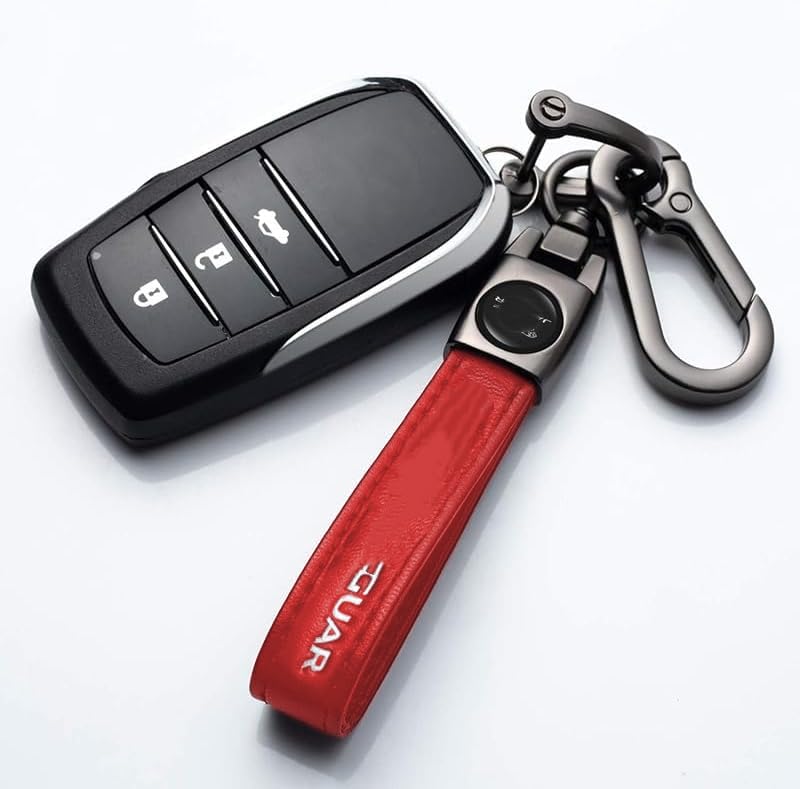 Metal Car key Ring, Metal Car key Chain Replacement Parts, Car key Chain Key Chain Accessories for Men And Women - color: Jb_red