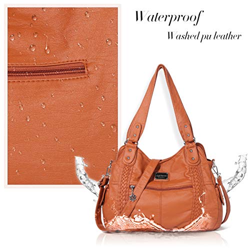 Angel Barcelo Purses for Women Soft PU Leather Shoulder Bag Crossbody Purse and Handbags - color: 2#brown