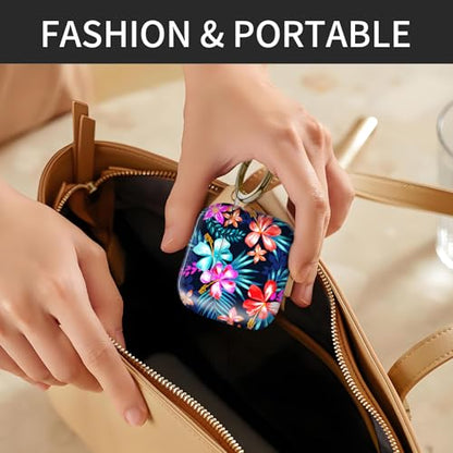 Compatible with AirPod 4th Generation Case Cover with Keychain, Full Protective Shockproof Wireless Headphone Case for Women Men Girl (Colorful Flowers) - color: Colorful Flowers