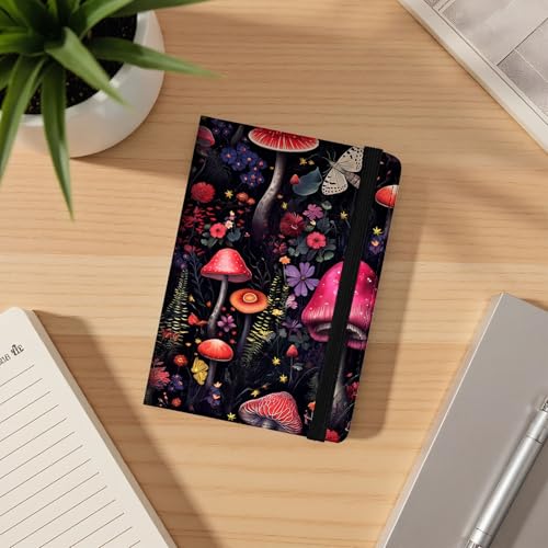 Passport Cover,Multi-Functional Travel Wallet,Stylish & Durable RFID Blocking Passport Holder, Travel Essentials for Men and Women,Flower Mushroom - color: Flower Mushroom