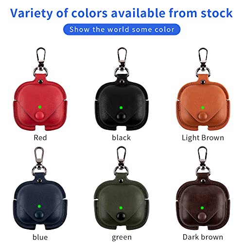 Headphones Cases for AirPods Case Cover, Business PU Leather Cases Covers with Carabiner Apple AirPods 2nd Gen 1st Charging Case Cases - color: Blue, size: AirPods & AirPods 2