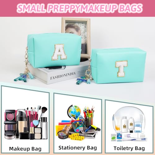 AIBFRID Birthday Gifts for Women Her,Travel Cute Makeup Bag,Large Capacity Cosmetic Bags for Women Makeup Pouch PU Leather Waterproof Cosmetic Bag (A, Blue) - color: Blue, style: A