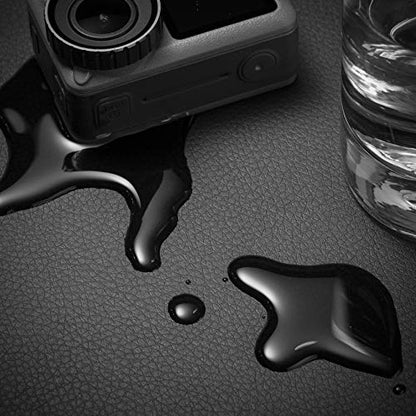 Nekmit Leather Desk Blotter Pad 34 x 17 Inches, Flat, Non-Slip, Waterproof, Black - color: Black, size: 34" x 17"