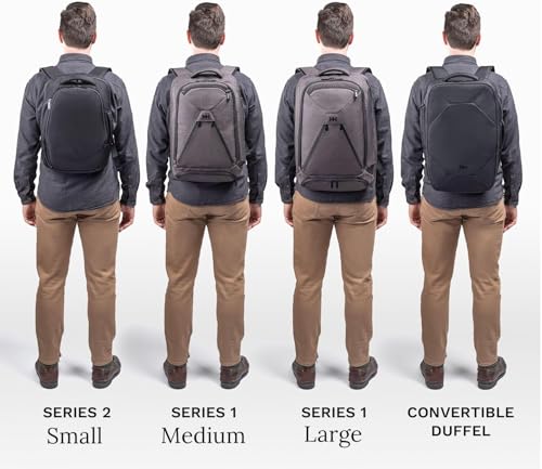 Knack Series 1 Laptop Backpack Fits up to 17 Inch - Knack Bags Carry-On Backpack, TSA Approved, Expandable Travel Backpacks With 4 Day Outfit Capacity (Stealth Black, Large) - color: Black, size: Large