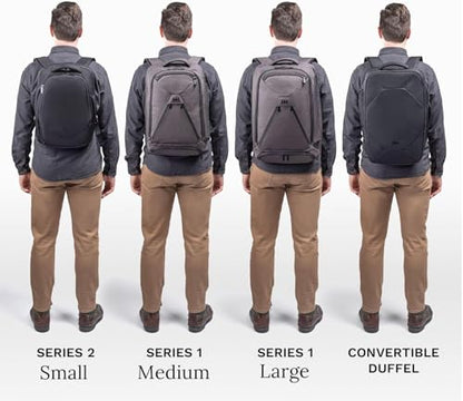 Knack Series 1 Laptop Backpack Fits up to 17 Inch - Knack Bags Carry-On Backpack, TSA Approved, Expandable Travel Backpacks With 4 Day Outfit Capacity (Stealth Black, Large) - color: Black, size: Large