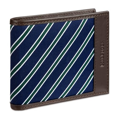 Tommy Hilfiger Men's Tie Fabric Passcase Wallet - color: Brown - Passcase