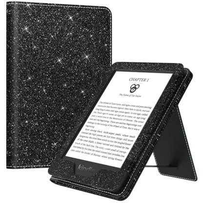 MoKo Case for 6" Kindle (11th Generation,2024/2022), Glitter Black - color: Glitter Black