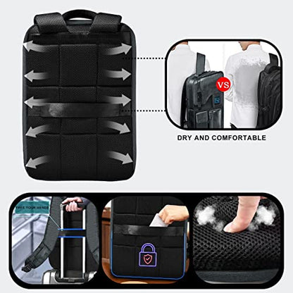 Slim & Expandable Laptop Backpack 15.6 Inch, Computer Rucksack Water Resistant Bag, Anti-Theft Travel Daypack for Men and Women-Gray - color: Gray