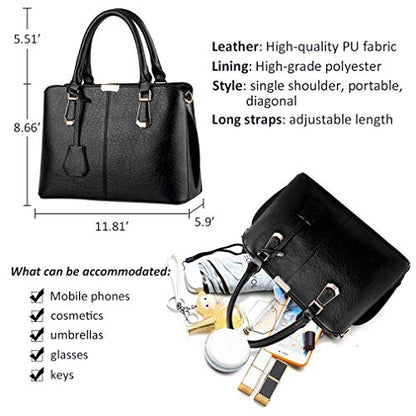 Pahajim Women Fashion Purses and Handbags Shoulder Tote Bags Top Handle Satchel for Women - color: Rose
