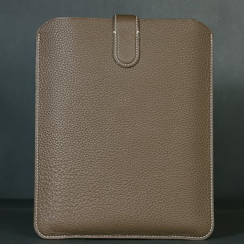 Laptop Sleeve Genuine Leather,Compatible with ipad pro 11 inch | Ipad Air 10.9 inch M2 2024,Air5/4 2022/2020 case, Compatible with ipad 10,accommodate Magic Keyboard，Galaxy Tab S9/S9 FE Bag - color: Gray, size: 11 inches or less