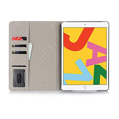 for iPad 9th 8th 7th Gen 10.2 inch Case for Women, iPad Air-3/iPad Pro-2 10.5 inch Case, Crocodile Synthetic Leather Stand Folio Smart Cover - Red - color: Red