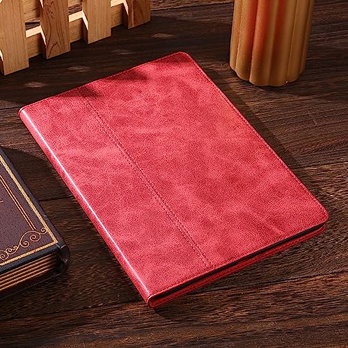 Leather Case for Samsung Galaxy Tab S7/S8 11" 2020/2022 Folio Cover | Genuine Leather Smart Protective Shell Fit X700/X706/T870/T875/T876/T878,S Pen Holder,Auto Wake/Sleep,Shockproof & Drop-Proof - color: Red, size: S7/S8 11 inch